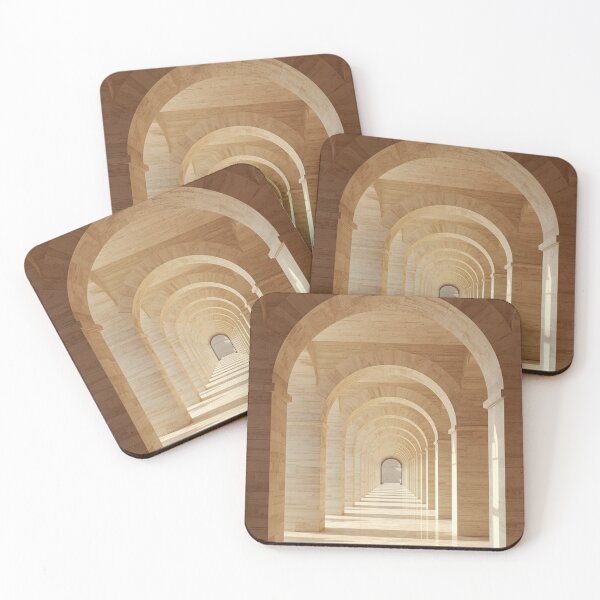 Item preview, Endless Stone Arches Wall Art | Luxury Mediterranean Corridor designed and sold by VeloraNature.