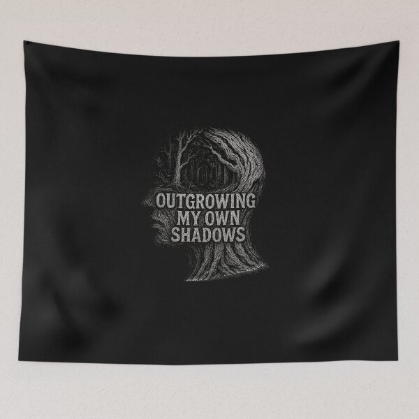 Item preview, Outgrowing My Own Shadows - Botanical Mind (Dark Edition) designed and sold by AcosDesign.