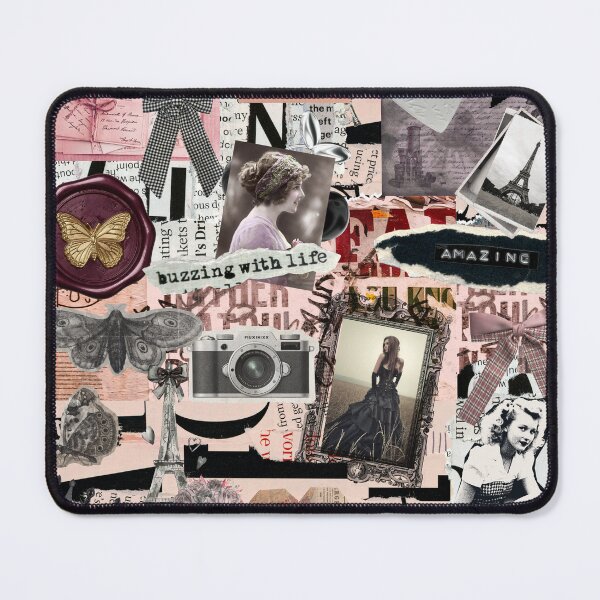 Item preview, Vintage Paris Coquette Collage Art (Whimsigoth Junk Journal Scrapbook) designed and sold by Side By Side Studio.