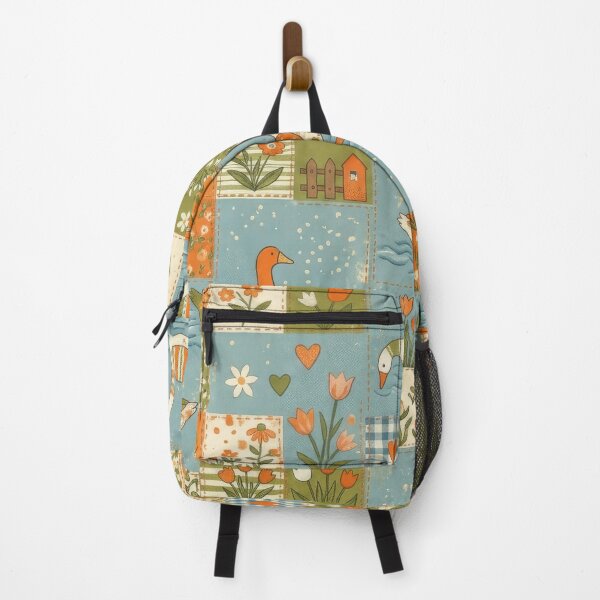 Item preview, Goose Patchwork Cottage Garden Aesthetic Soft Blue  designed and sold by scicilysimonee.