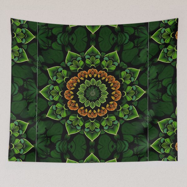 Item preview, Emerald Bloom Mandala designed and sold by samuel2025.