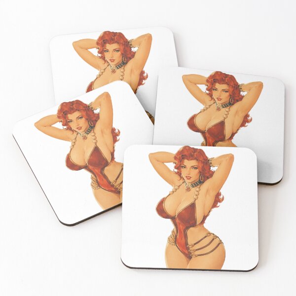 Item preview, Fantasy Warrior Pin-Up | Original Vintage Barbarian Beauty designed and sold by Cosplayvintage.