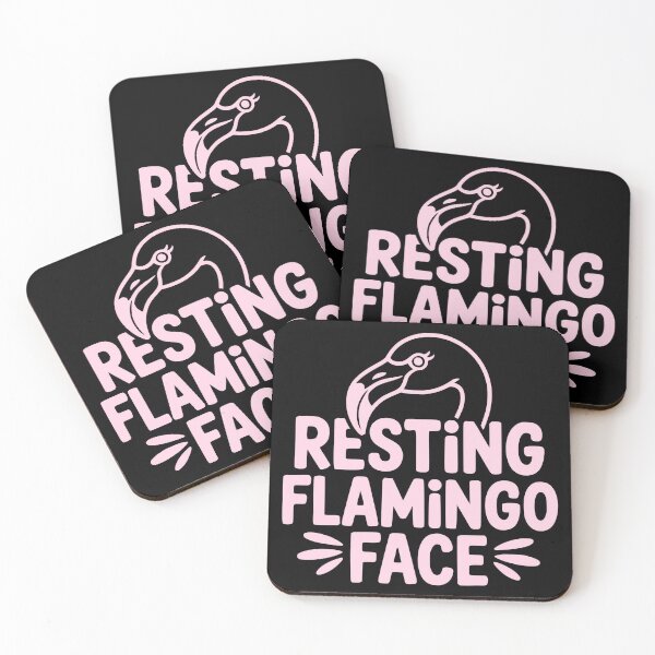 Item preview, Resting Flamingo Face designed and sold by theartfulaspie.