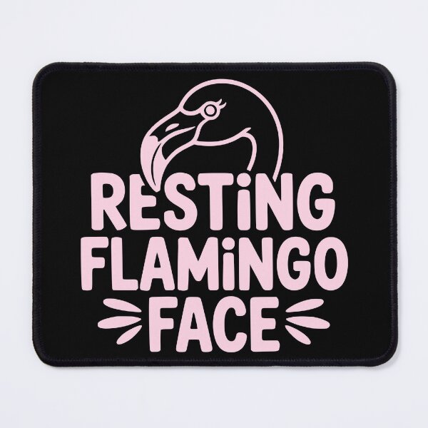 Item preview, Resting Flamingo Face designed and sold by theartfulaspie.