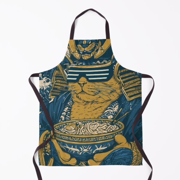 Item preview, Cyberpunk Samurai Cat Eating Ramen designed and sold by Structure-Blue.