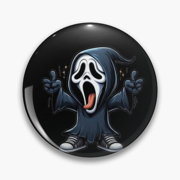 Item preview, Cute Ghostface Chibi Illustration - Funny Scream Movie Mascot Vector Art designed and sold by UrbanCanvas 111.