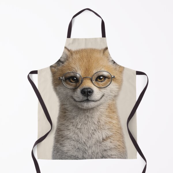 Item preview, Cute Fox Wearing Round Glasses Portrait designed and sold by BagFactoryUK.