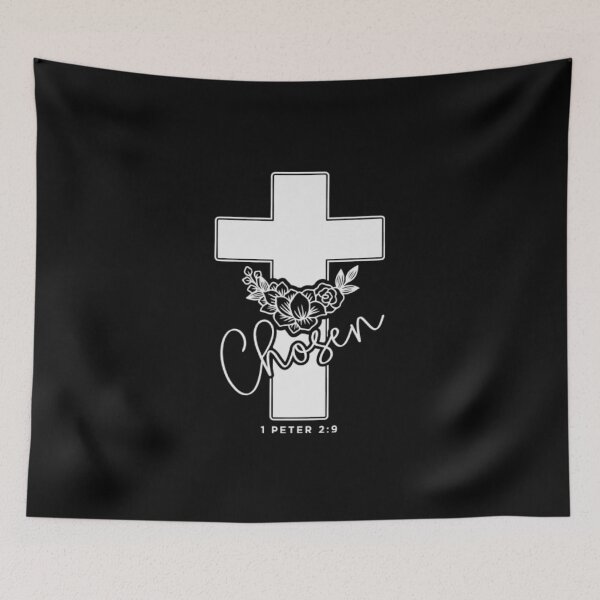 Item preview, Cross and flower designed and sold by Line2lifeart.