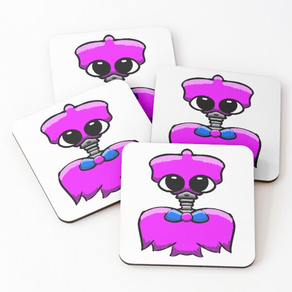 Item preview, Cute Robot Alien Creature Pink – Kawaii Ghost Sticker Art designed and sold by davidmalec.