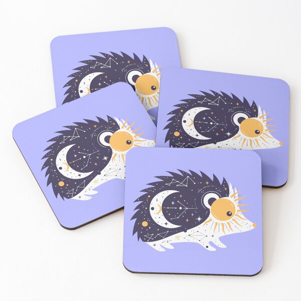 Item preview, Cosmic Celestial Hedgehog Moon Sun Constellation Art designed and sold by Amir Faysal.