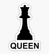 Queen- Chess Piece Design Sticker