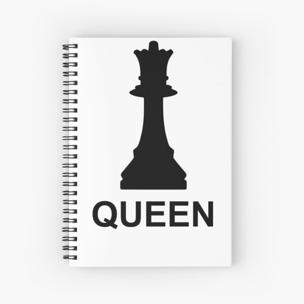 Cuaderno de espiral «Diseño de pieza de ajedrez de reina» de the-elements |  Redbubble