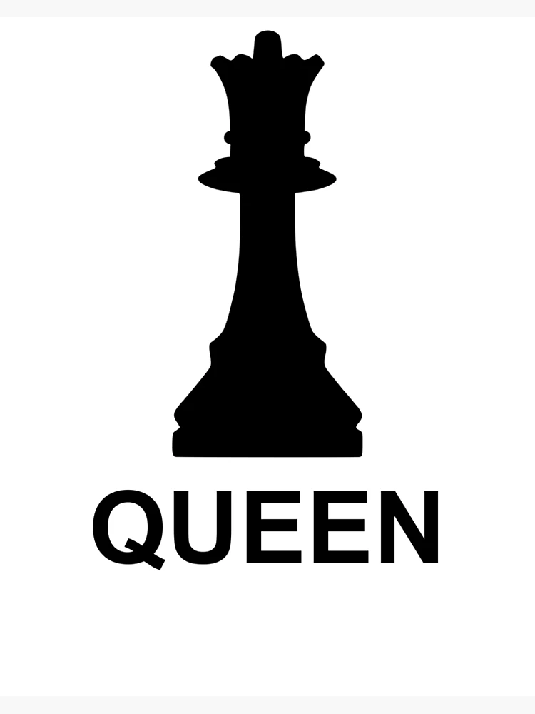 Queen- Chess Piece Board | Print for Sale Design\
