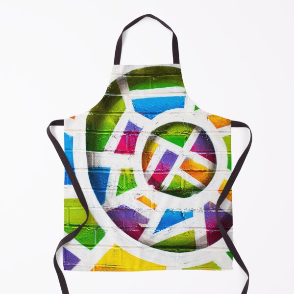 Item preview, Vibrant Geometric Spiral Street Art Mural designed and sold by Amitphotos.