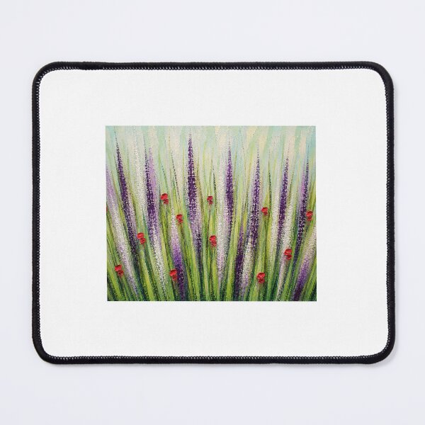 Item preview, Purple flower spikes and red poppies designed and sold by Ingorgia Studio.