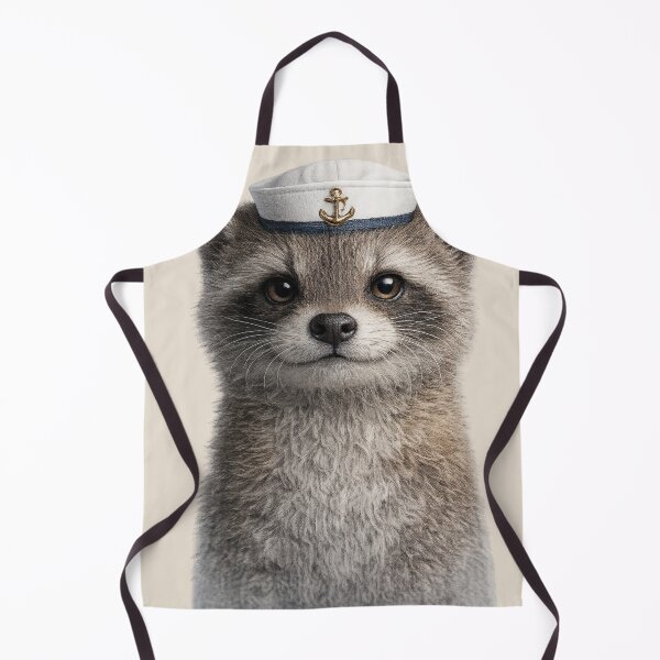 Item preview, Cute Raccoon Wearing Sailor Hat designed and sold by BagFactoryUK.