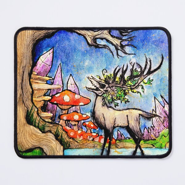 Item preview, NotDeer Cryptid Design Art - Wendigo Print - Unique Gifts for your spooky friend designed and sold by DearhoneyandArt.