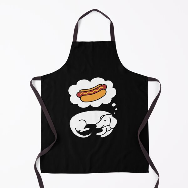Item preview, Dachshund Dreaming About Hot Dog Funny Art designed and sold by SiarheiYur.