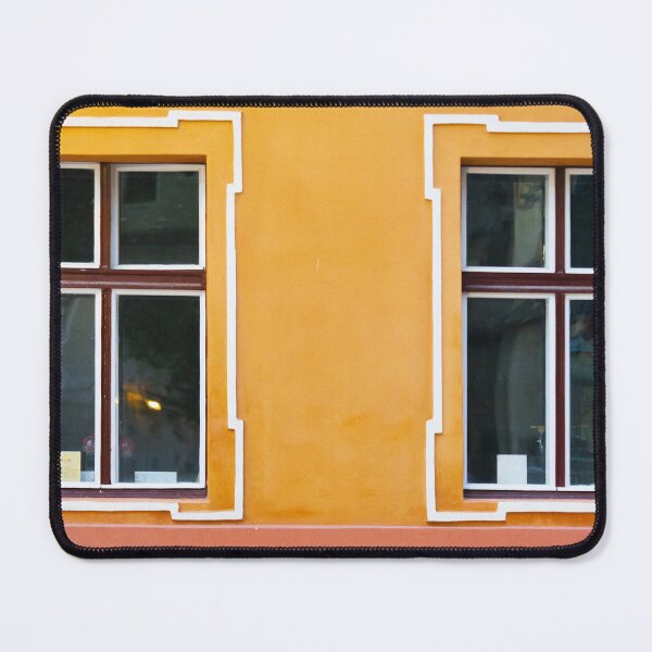 Item preview, Yellow Building Geometric Symmetry Street Art designed and sold by Amitphotos.