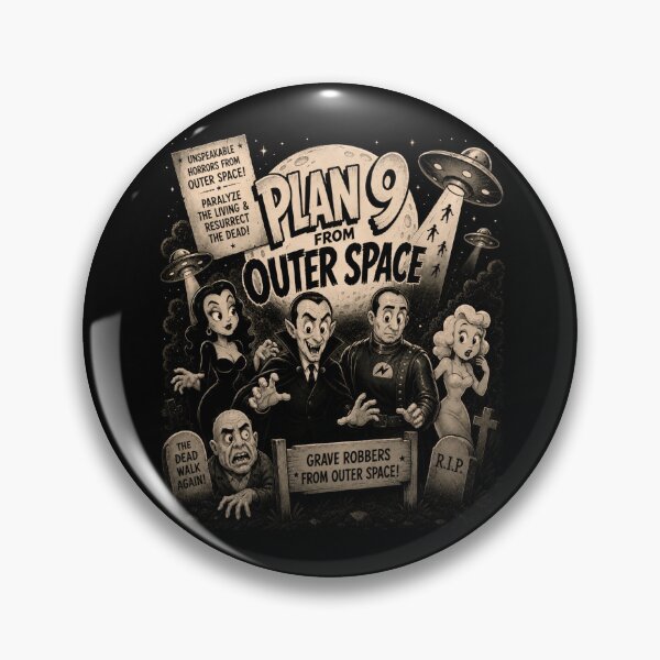 Item preview, Plan 9 From Outer Space Cartoon designed and sold by Preston Meyers Designs.