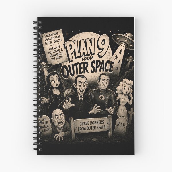 Item preview, Plan 9 From Outer Space Cartoon designed and sold by Preston Meyers Designs.