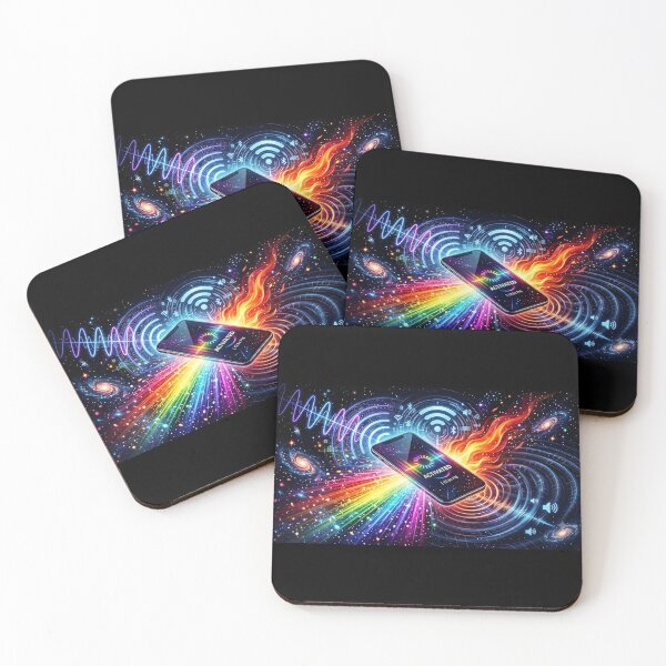 Item preview, Abstract Tech Wave Spectrum: Digital Connectivity designed and sold by aurooster.