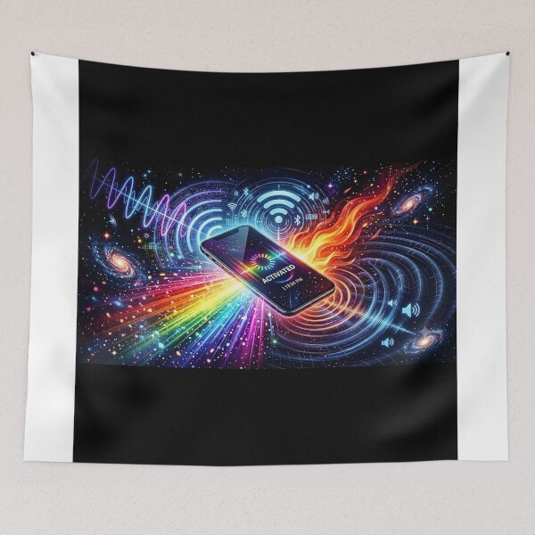 Item preview, Abstract Tech Wave Spectrum: Digital Connectivity designed and sold by aurooster.