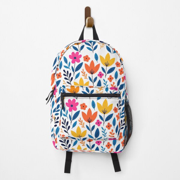 Item preview, Summer Tropical Floral Pattern Orange Yellow and Fuchsia designed and sold by DigitalArtx-com.