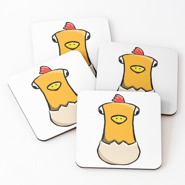Item preview, Cute Baby Chick Hatching from Egg Red Crest – Kawaii Sticker Art designed and sold by davidmalec.