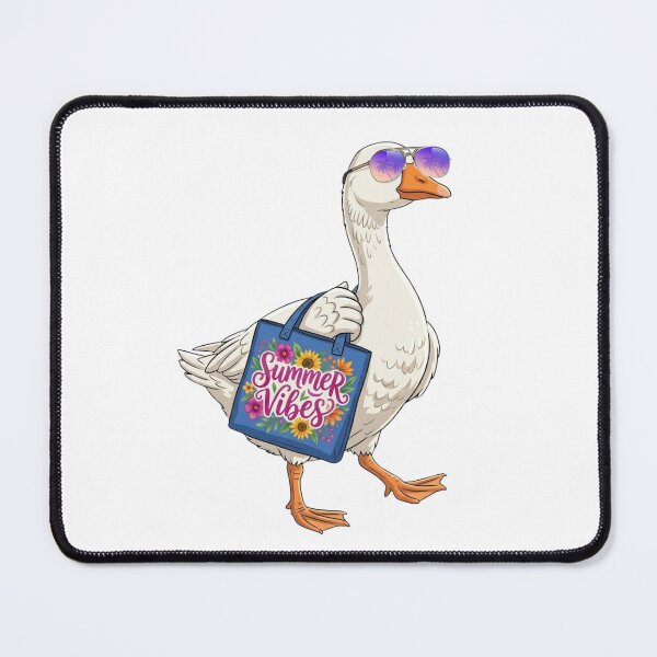 Item preview, Funny Summer Vibes Goose in Sunglasses with Tote Bag designed and sold by VibranPalette.