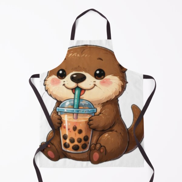Item preview, Cute Otter Bubble Tea Sticker designed and sold by DailyDoodlesBySumbul.