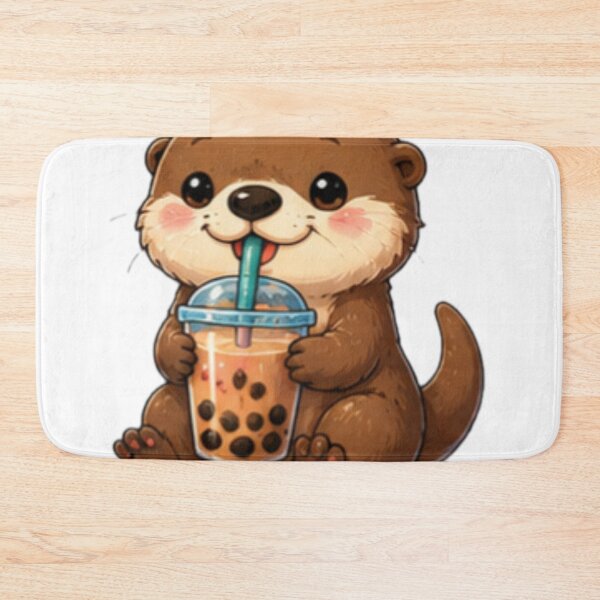 Item preview, Cute Otter Bubble Tea Sticker designed and sold by DailyDoodlesBySumbul.
