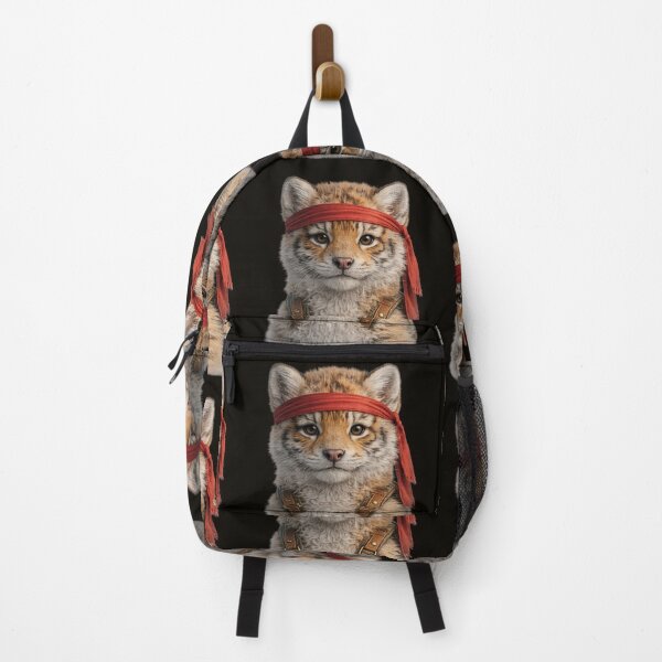 Item preview, Cute Wildcat Adventure Portrait designed and sold by BagFactoryUK.