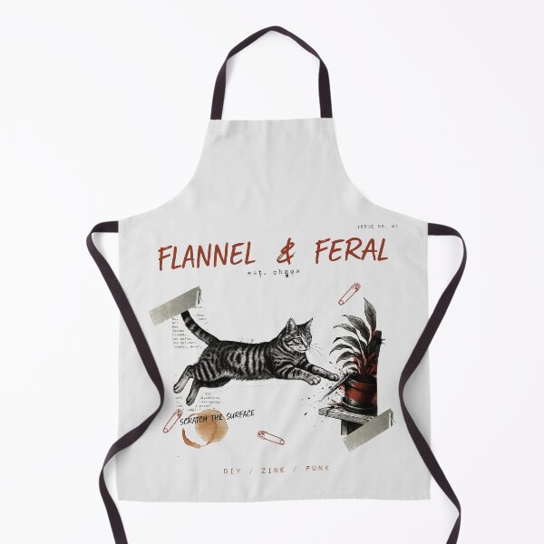 Item preview, Flannel And Feral Scratch The Surface Punk Zine Cat designed and sold by Enea Kelo.