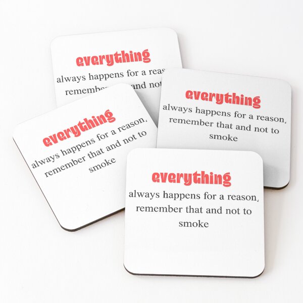 Item preview,  Retro Red Typography Quote – Everything Happens for a Reason Motivational Design  designed and sold by Mlatis1.