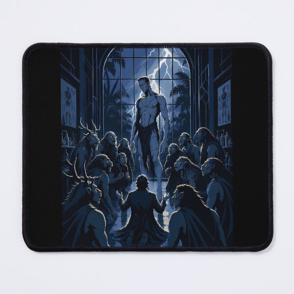 Item preview, Frankenstein Meets The Island of Doctor Moreau | Art Deco Gothic Horror Literary Crossover designed and sold by Extravanganzza.