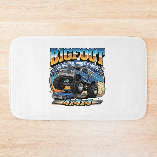 Item preview, Original Monster Truck Crushing Car Retro 4x4 Art designed and sold by SiarheiYur.