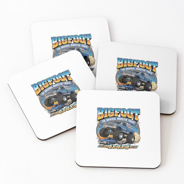 Item preview, Original Monster Truck Crushing Car Retro 4x4 Art designed and sold by SiarheiYur.