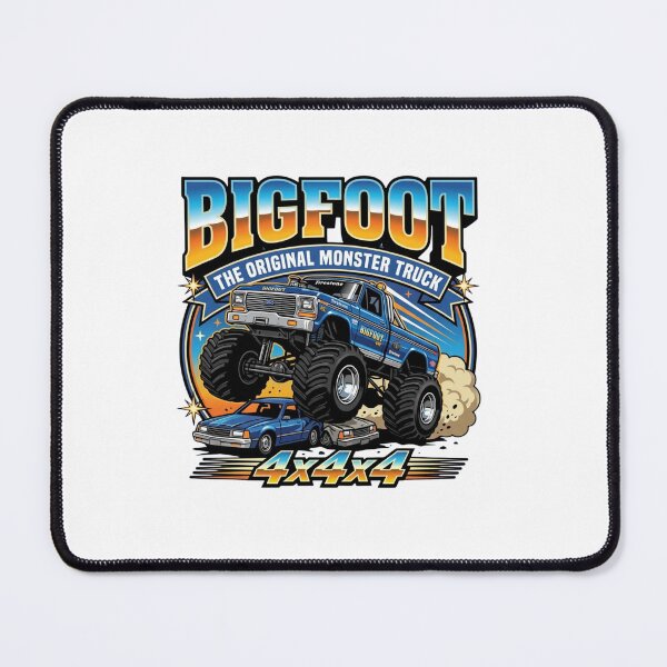 Item preview, Original Monster Truck Crushing Car Retro 4x4 Art designed and sold by SiarheiYur.