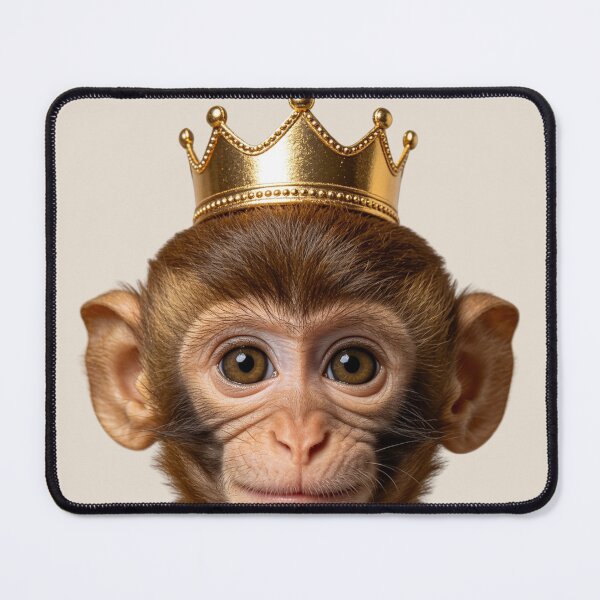 Item preview, Cute Baby Monkey King Portrait designed and sold by BagFactoryUK.