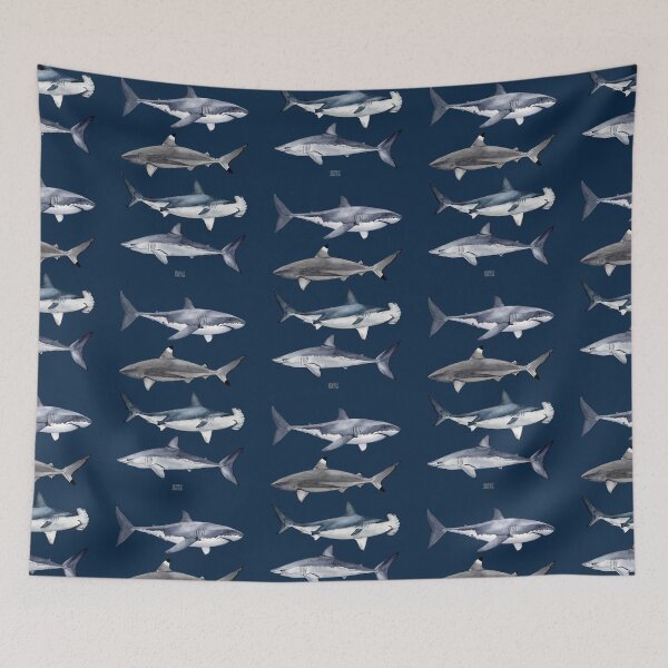 Item preview, Sharks designed and sold by BEATRIZ ABAITUA.