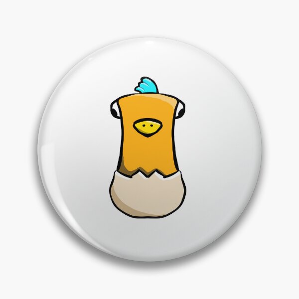 Item preview, Cute Baby Chick Hatching from Egg Blue Crest – Kawaii Sticker Art designed and sold by davidmalec.