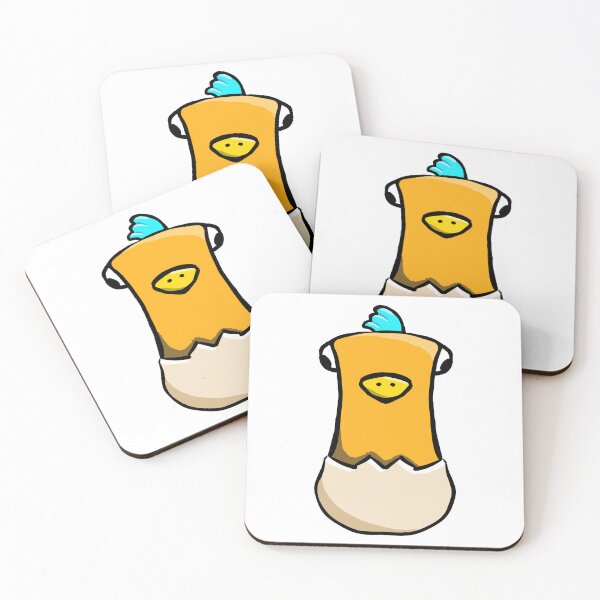 Item preview, Cute Baby Chick Hatching from Egg Blue Crest – Kawaii Sticker Art designed and sold by davidmalec.