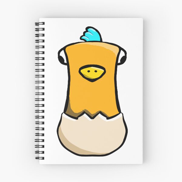 Item preview, Cute Baby Chick Hatching from Egg Blue Crest – Kawaii Sticker Art designed and sold by davidmalec.