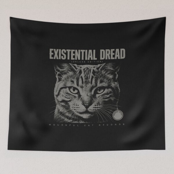 Item preview, Existential Dread Deluxe Edition Vinyl Record Cat Art designed and sold by Enea Kelo.