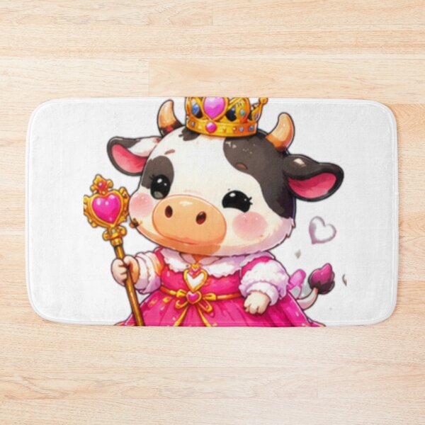 Item preview, Kawaii Princess Cow Sticker designed and sold by DailyDoodlesBySumbul.