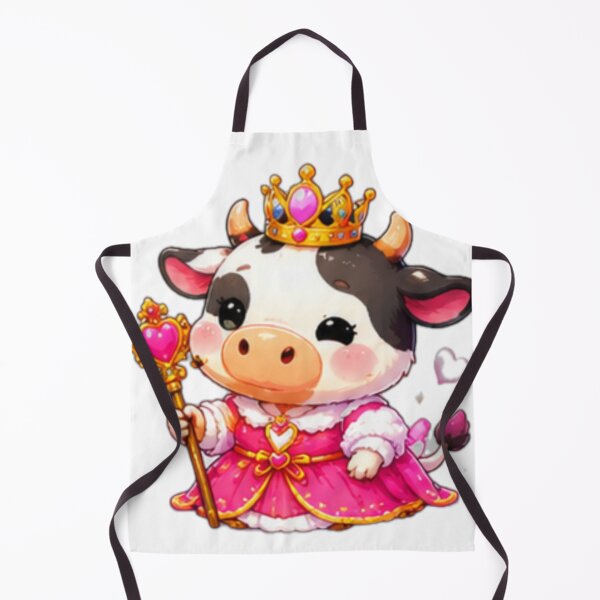 Item preview, Kawaii Princess Cow Sticker designed and sold by DailyDoodlesBySumbul.