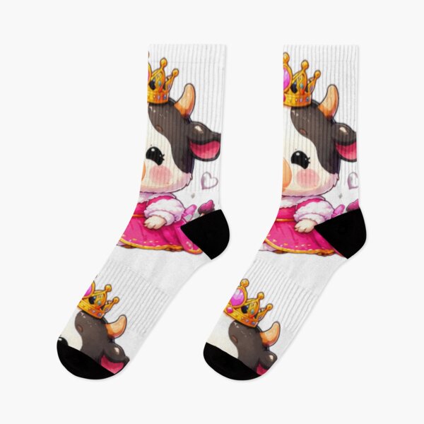 Item preview, Kawaii Princess Cow Sticker designed and sold by DailyDoodlesBySumbul.