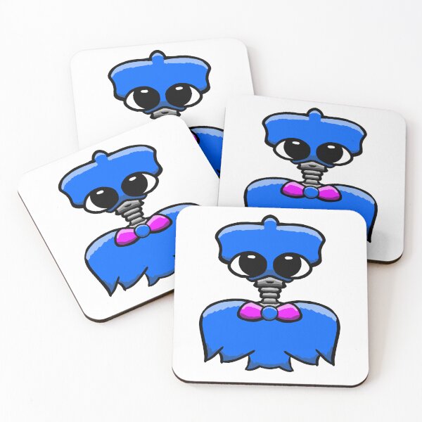 Item preview, Cute Robot Alien Creature Blue – Kawaii Ghost Sticker Art designed and sold by davidmalec.