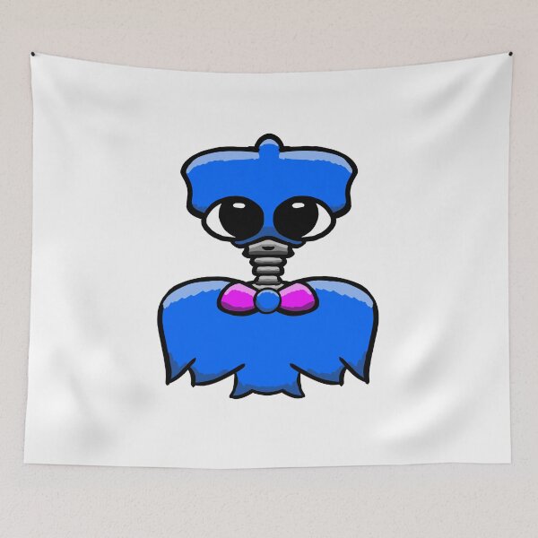 Item preview, Cute Robot Alien Creature Blue – Kawaii Ghost Sticker Art designed and sold by davidmalec.